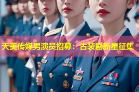 天美传媒男演员招募：古装剧新星征集
