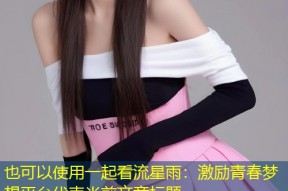 一起看流星雨：激励青春梦想平台