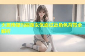 天美传媒玛丽莲女优面试及角色背景全解析