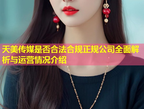 天美传媒是否合法合规正规公司全面解析与运营情况介绍 第1张 天美传媒是否合法合规正规公司全面解析与运营情况介绍 第1张